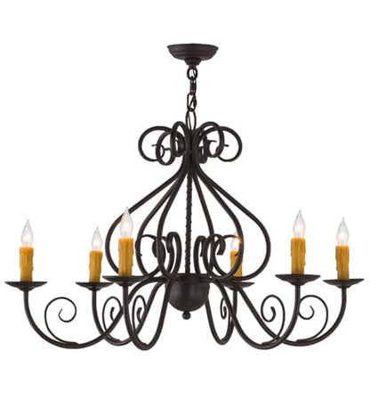 Jenna 6 Light 36" Wide Taper Candle Style Chandelier