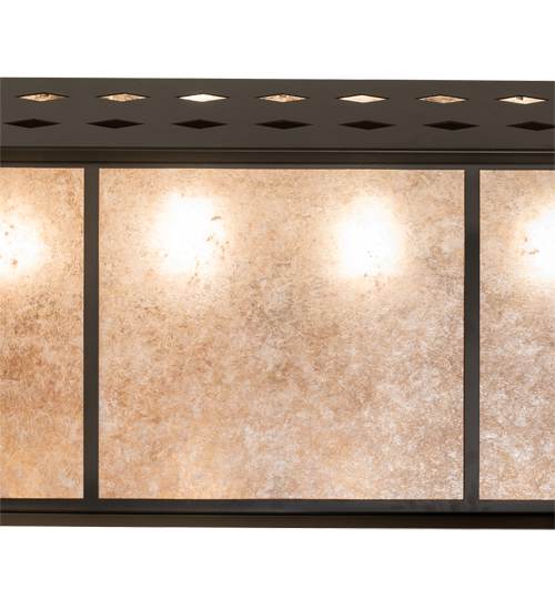 Tri-Panel 6 Light 17" Wide Linear Pendant
