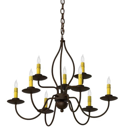 Earl 9 Light 28" Wide Taper Candle Style Chandelier