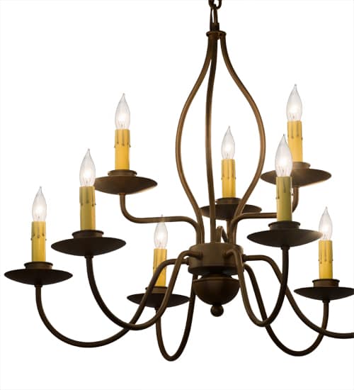 Earl 9 Light 28" Wide Taper Candle Style Chandelier