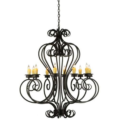 Fernando 10 Light 42" Wide Taper Candle Style Chandelier