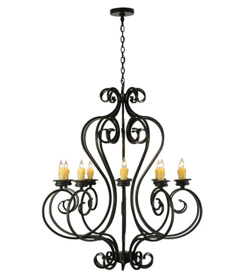 Fernando 10 Light 42" Wide Taper Candle Style Chandelier