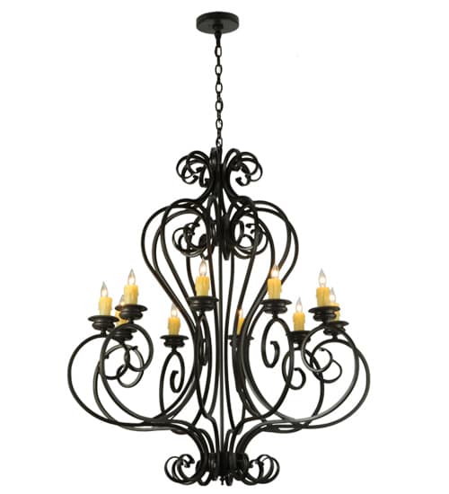 Fernando 10 Light 42" Wide Taper Candle Style Chandelier