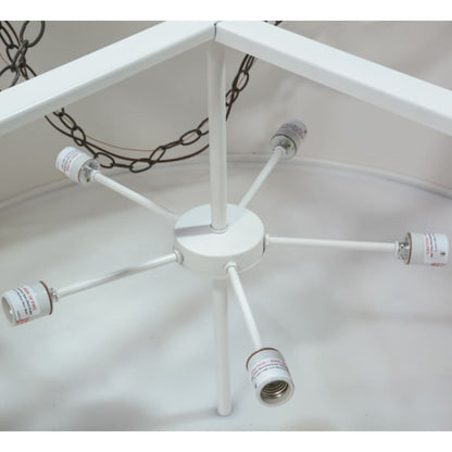 Meyda Tiffany Cilindro 5 Light 48" Wide Suspension Pendant