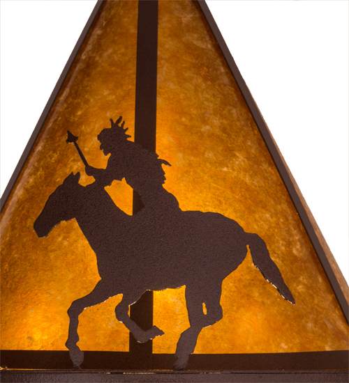 High Plains Rider and The Herd 5 Light 36" Wide Pendant