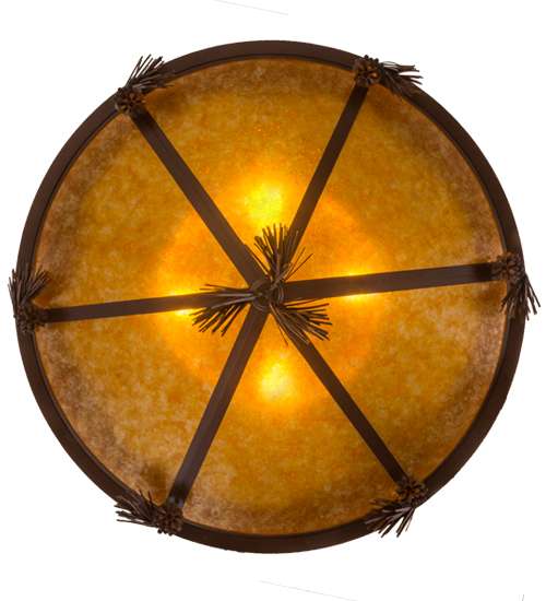 High Plains Rider and The Herd 5 Light 36" Wide Pendant