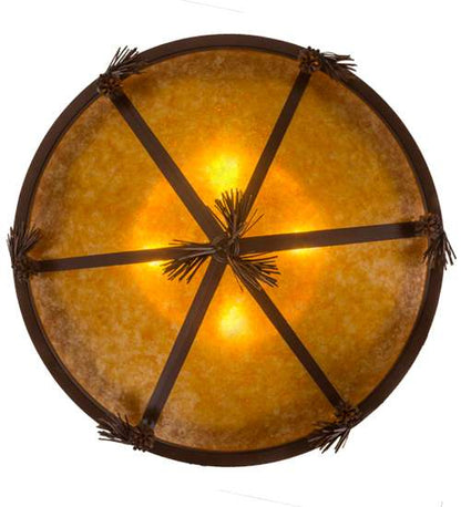 High Plains Rider and The Herd 5 Light 36" Wide Pendant