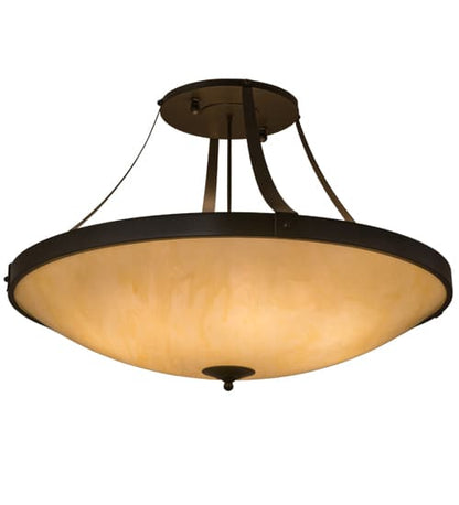 Urban 8 Light 43" Wide Semi-Flush Bowl Ceiling Fixture - Timeless Bronze Finish