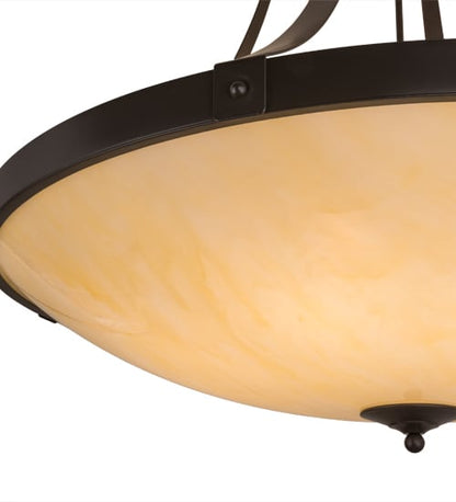 Urban 8 Light 43" Wide Semi-Flush Bowl Ceiling Fixture - Timeless Bronze Finish