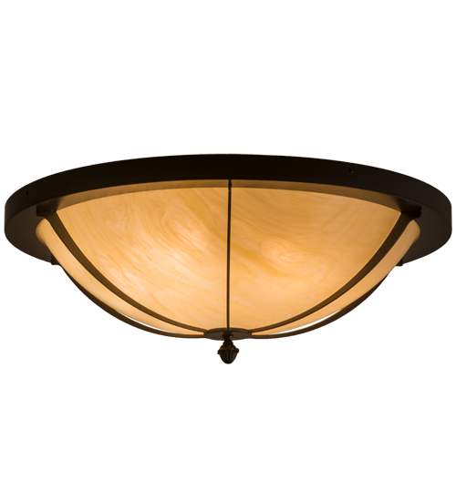Dominga 6 Light 30" Wide Flush Mount Bowl Ceiling Fixture - Timeless Bronze Finish