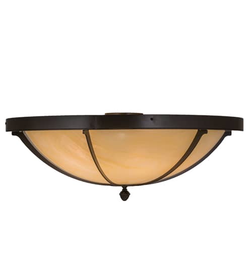 Dominga 6 Light 30" Wide Flush Mount Bowl Ceiling Fixture - Timeless Bronze Finish