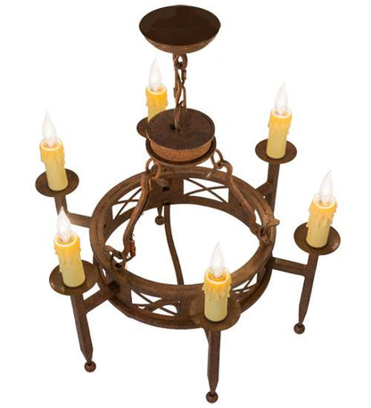 Jasmine 6 Light 24" Wide Taper Candle Style Chandelier