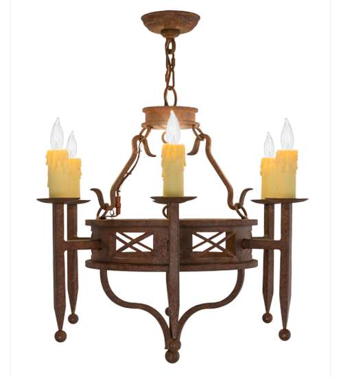 Jasmine 6 Light 24" Wide Taper Candle Style Chandelier
