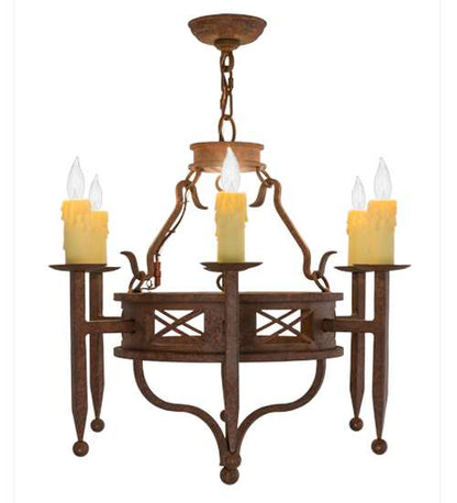 Jasmine 6 Light 24" Wide Taper Candle Style Chandelier