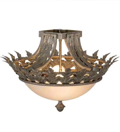 Hampton 2 Light 16" Wide Semi-Flush Bowl Ceiling Fixture