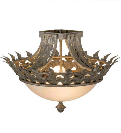 Hampton 2 Light 16" Wide Semi-Flush Bowl Ceiling Fixture