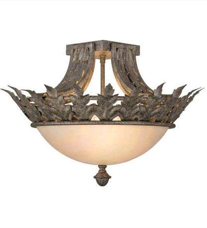 Hampton 2 Light 16" Wide Semi-Flush Bowl Ceiling Fixture