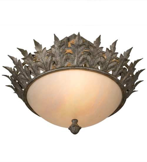 Hampton 2 Light 16" Wide Semi-Flush Bowl Ceiling Fixture