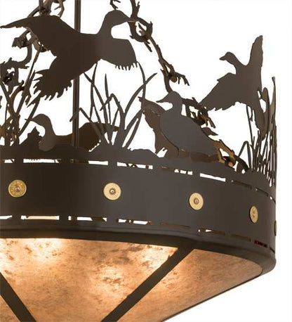 Ducks in Flight 4 Light 24" Wide Pendant