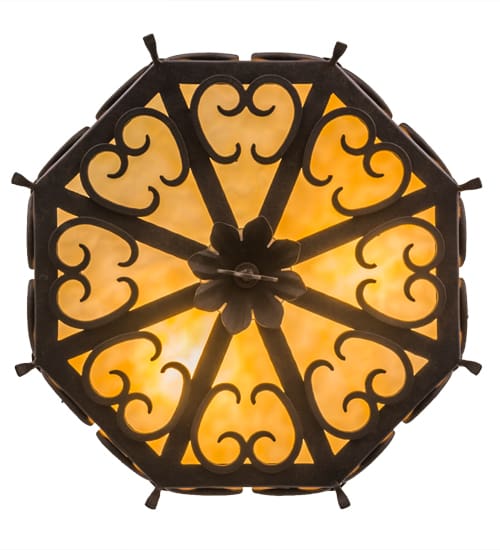 Radha 3 Light 16" Wide Semi-Flush Drum Ceiling Fixture