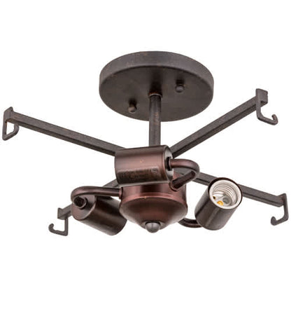 Radha 3 Light 16" Wide Semi-Flush Drum Ceiling Fixture