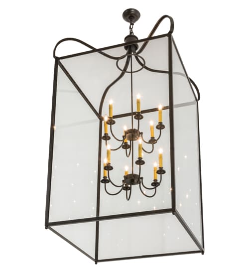 Rennes 12 Light 43" Wide Taper Candle Pendant