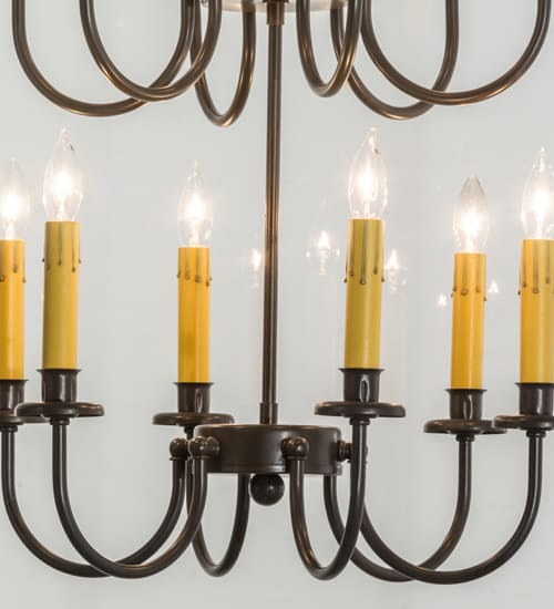 Rennes 12 Light 43" Wide Taper Candle Pendant