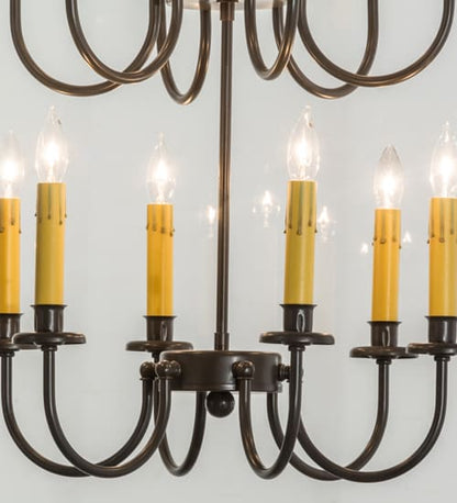 Rennes 12 Light 43" Wide Taper Candle Pendant