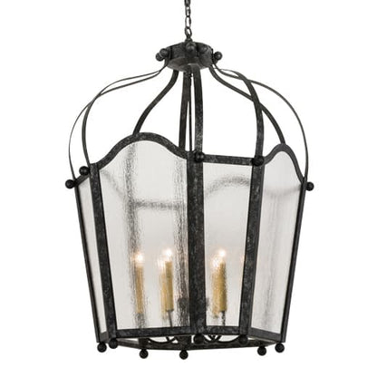 Citadel 6 Light 32" Wide Taper Candle Pendant