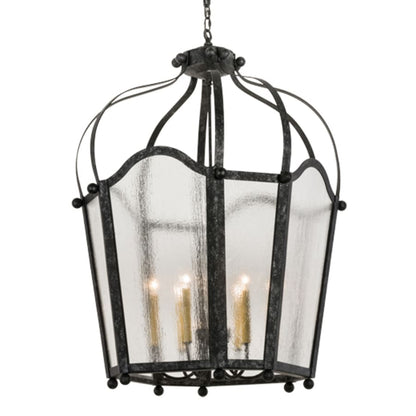 Meyda Tiffany Citadel 6 Light 32" Wide Taper Candle Pendant
