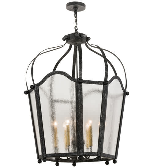Citadel 6 Light 32" Wide Taper Candle Pendant