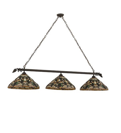 Jeweled Grape 3 Light 20" Wide Linear Pendant