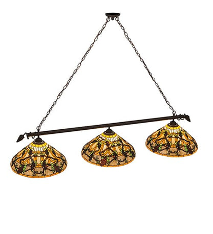 Jeweled Grape 3 Light 20" Wide Linear Pendant