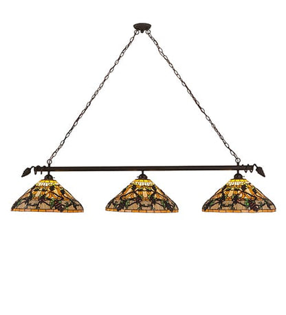 Jeweled Grape 3 Light 20" Wide Linear Pendant