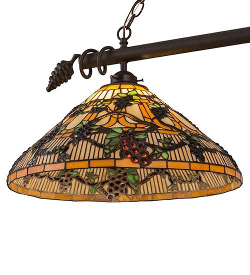 Jeweled Grape 3 Light 20" Wide Linear Pendant