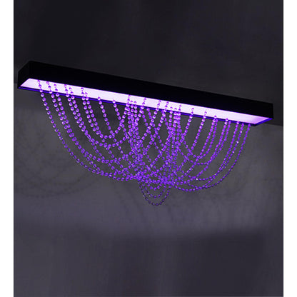 Meyda Tiffany Hollander 64" Wide LED Flush Mount Ceiling Fixture