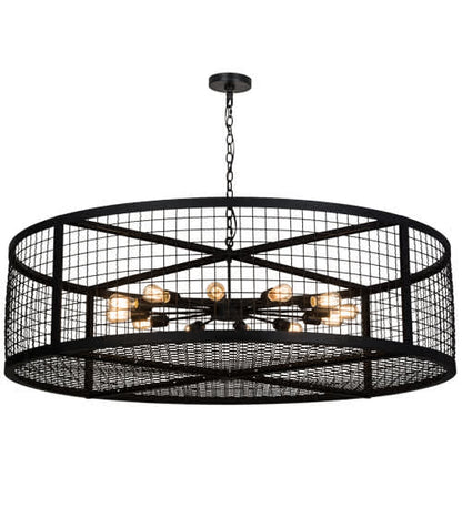 Paloma Golpe 12 Light 60" Wide Cage Pendant