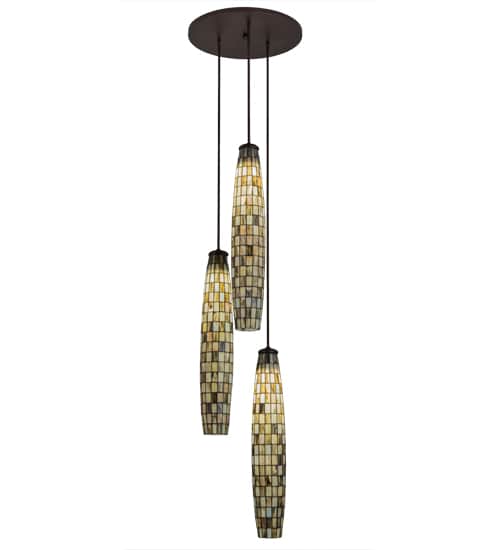 Checkers 3 Light 24" Wide Multi Light Pendant