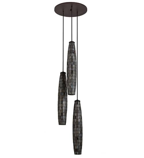 Checkers 3 Light 24" Wide Multi Light Pendant