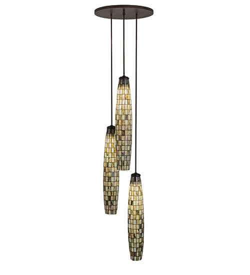 Checkers 3 Light 24" Wide Multi Light Pendant