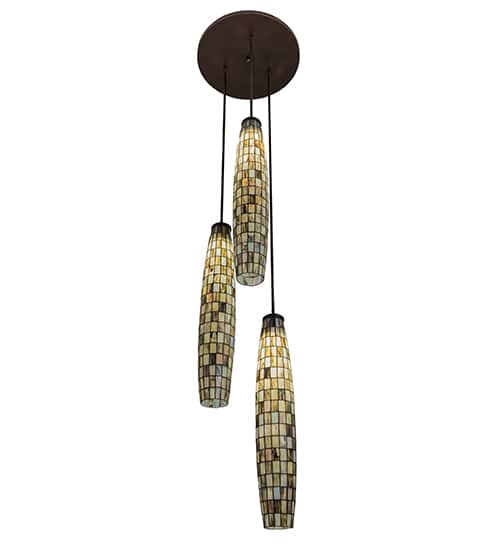 Checkers 3 Light 24" Wide Multi Light Pendant