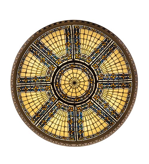 Fleur-de-lis 8 Light 44" Wide Semi-Flush Bowl Ceiling Fixture