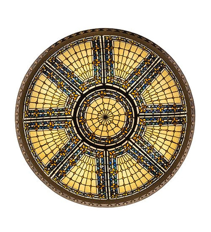 Fleur-de-lis 8 Light 44" Wide Semi-Flush Bowl Ceiling Fixture