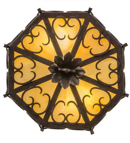 Radha 2 Light 15" Wide Semi-Flush Drum Ceiling Fixture