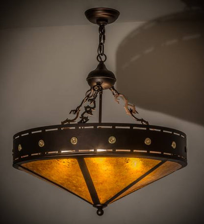 Craftsman 4 Light 24" Wide Pendant