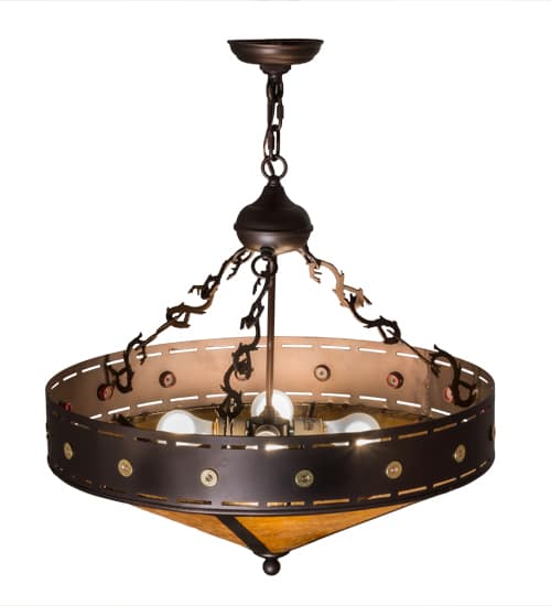 Craftsman 4 Light 24" Wide Pendant