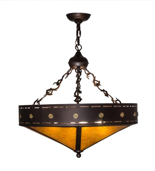Craftsman 4 Light 24" Wide Pendant