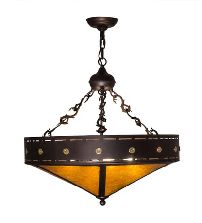 Craftsman 4 Light 24" Wide Pendant
