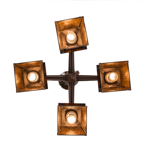 Prairie Loft 4 Light 28" Wide Chandelier