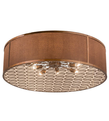 Cilindro Gator 10 Light 44" Wide Flush Mount Drum Ceiling Fixture